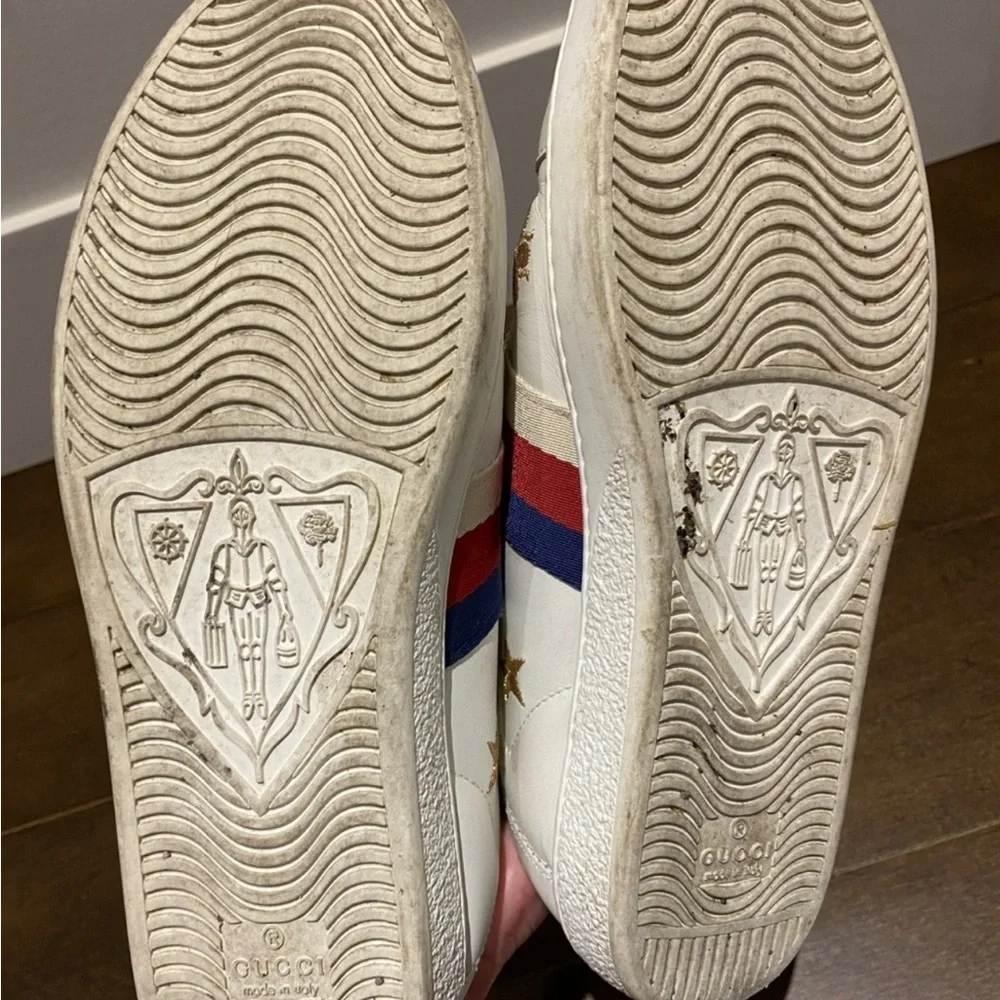 GUCCI women’s Ace Bees and Star Soft Heel size 37 - Picture 8 of 11